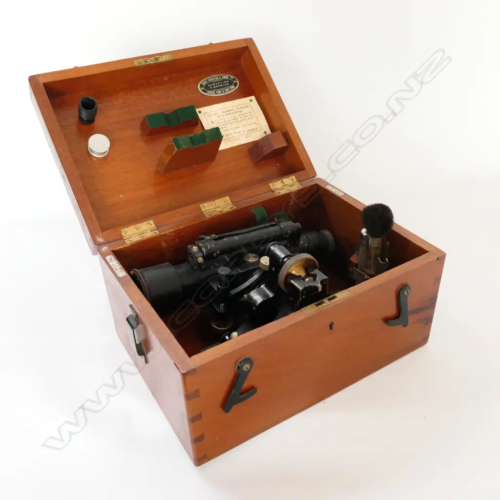 COOKE, TROUGHTON & SIMMS CASED SURVEYOR'S TRANSIT, marked W. LITTLEJOHN & SON, WELLINGTON Image 1++